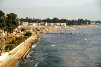 Kuşadasi, Hotel Club Diana, Blick auf den Kuşadasi Strand