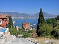 Antalya, Aussicht über Stadt und Hafen