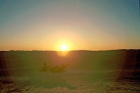 Douz, Sonnenuntergang in der Sandwüste