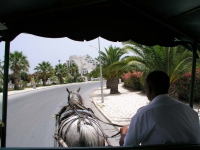 Rücktransport vom Strand zum Hotel