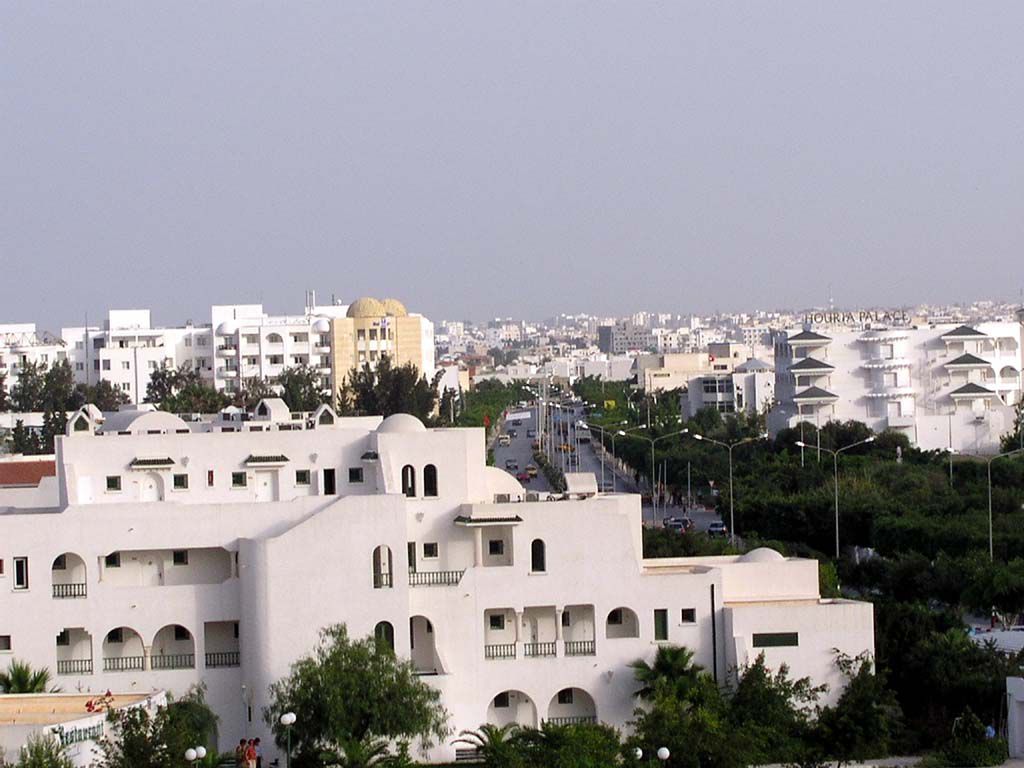 Blick vom Balkon des Kanta in Richtung Sousse