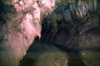 Caripe, die mit 10,2 Km größte Tropfsteinhöhle Südamerikas, die Cueva del Guácharo