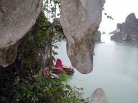 Dschunke in der Ha Long Bucht