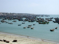 Fischerboote vor Mui Ne