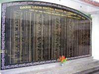 Son My (My Lai), Gedenktafel für die Opfer des Massakers