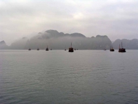 Halong Bucht im Morgennebel