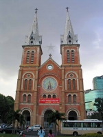 Saigon, Kathedrale, die Nha Tho Duc, die Kirche Unserer Lieben Frau