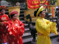 Hanoi, Quan Su Pagode, Feiern zum Neujahrsfest