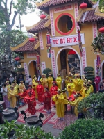 Hanoi, Quan Su Pagode, Feiern zum Neujahrsfest