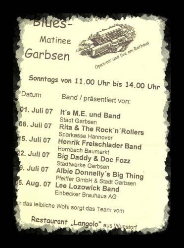 Programm der Musikmatinee Garbsen2007