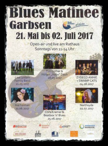 Programm der Bluesmatinee Garbsen 2017