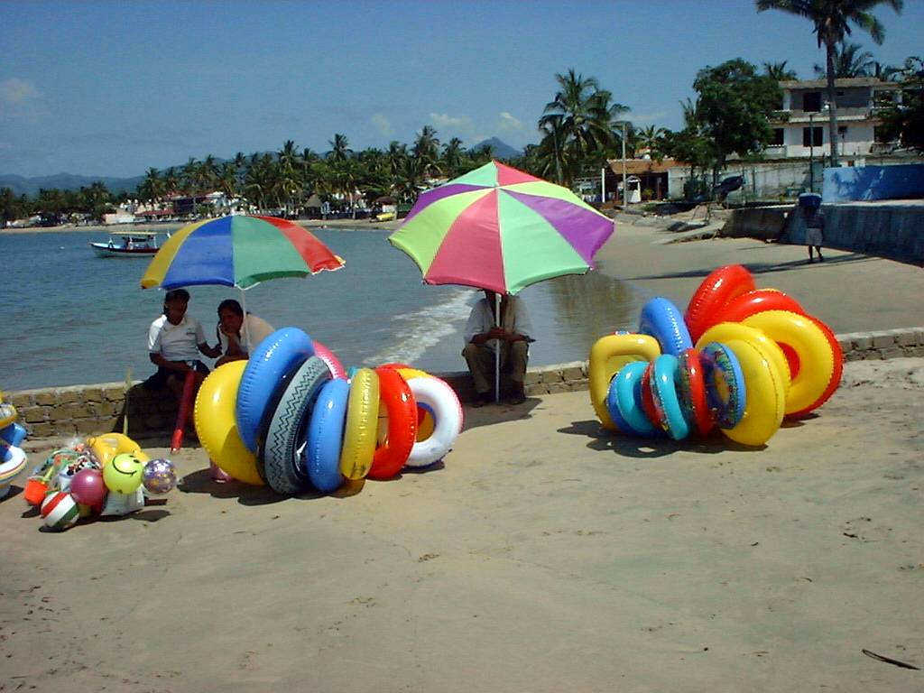 Strandverkäuferin