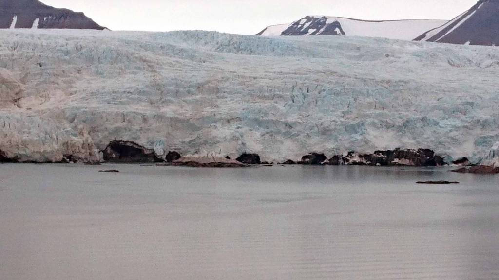 Spitzbergen,Pyramiden, Gletscher