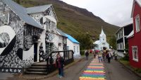 Island, Seyðisfjörður, Gebäude