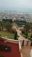 Haifa, hängende Bahai Gärten