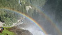 Oberkrimml, Krimmler Wasserfälle, Regenbogen